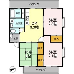 リシェスマツイ　A棟の物件間取画像